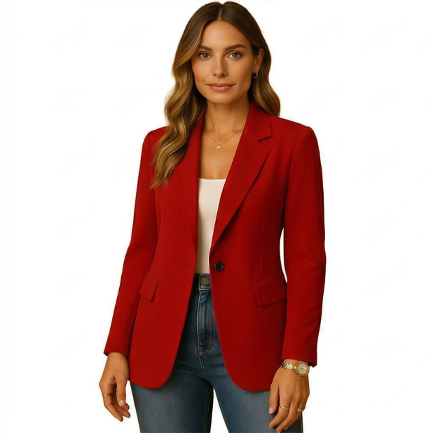 Womens Slim Fit Stretch Blazer