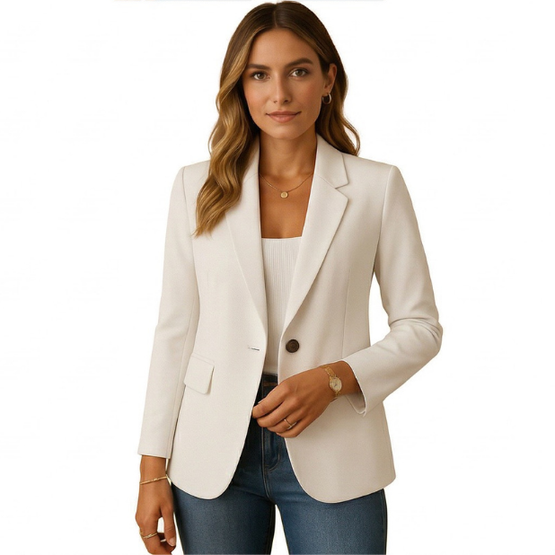 Womens Slim Fit Stretch Blazer
