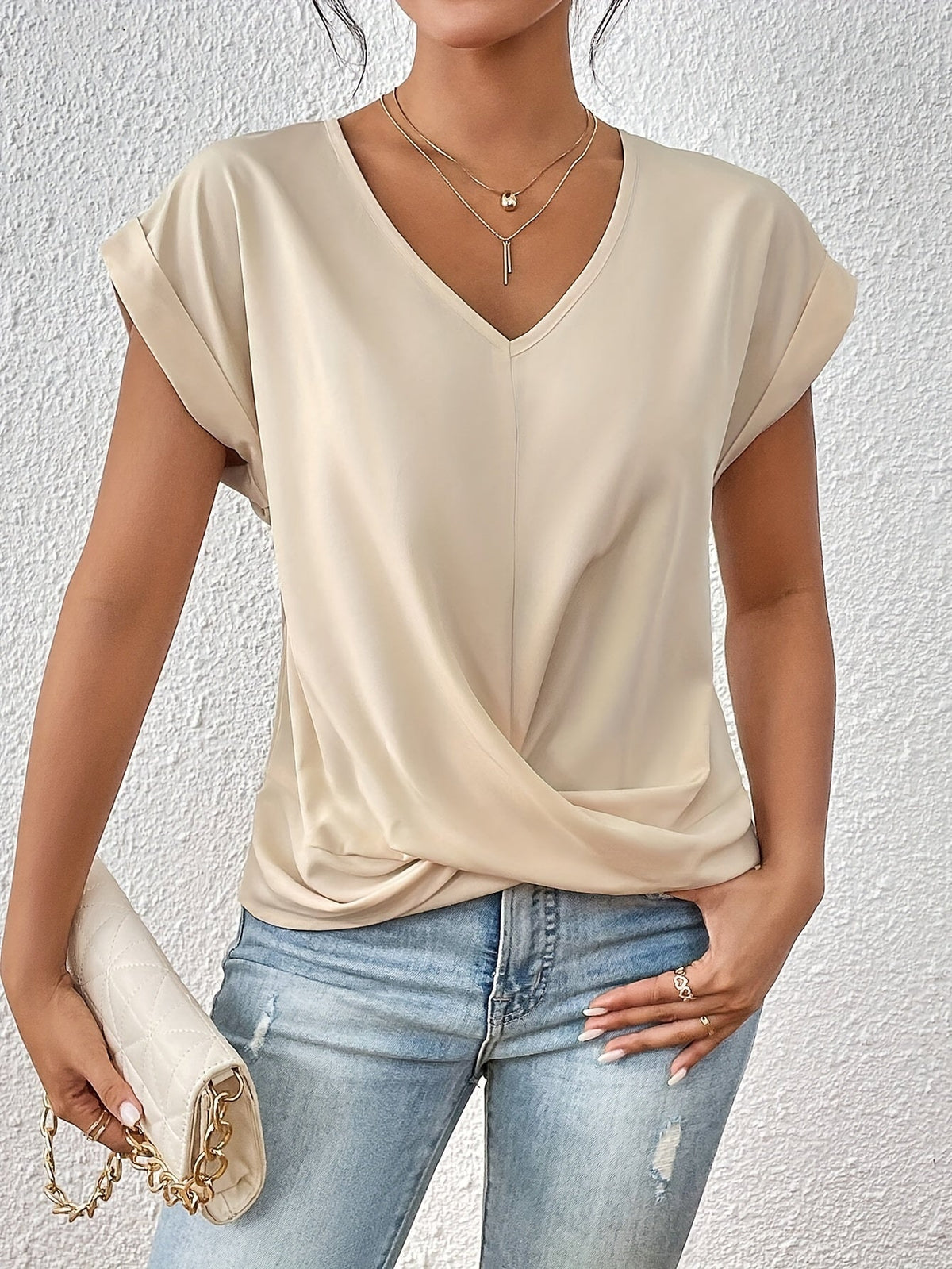 Womens Sweetheart Neckline T Shirt
