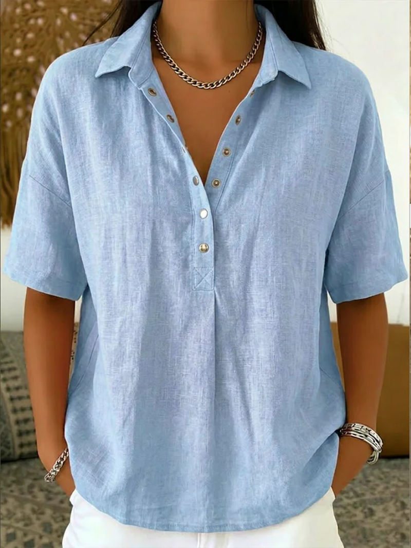 Womens Casual Button Front Shirt