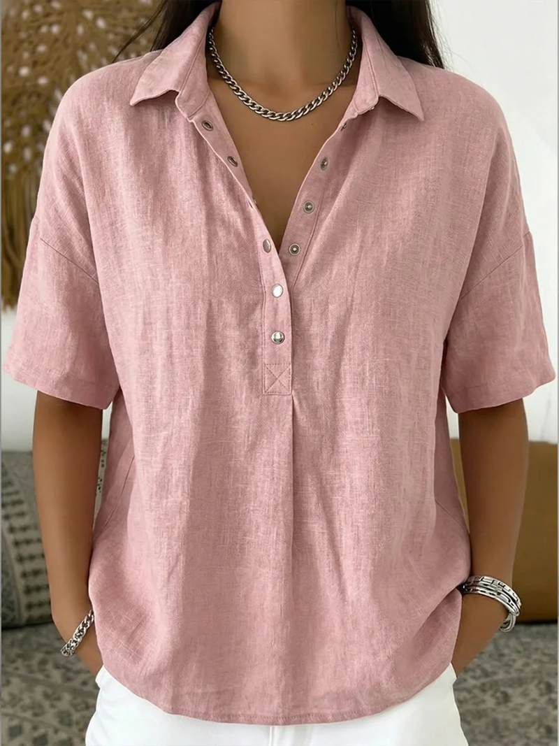 Womens Casual Button Front Shirt