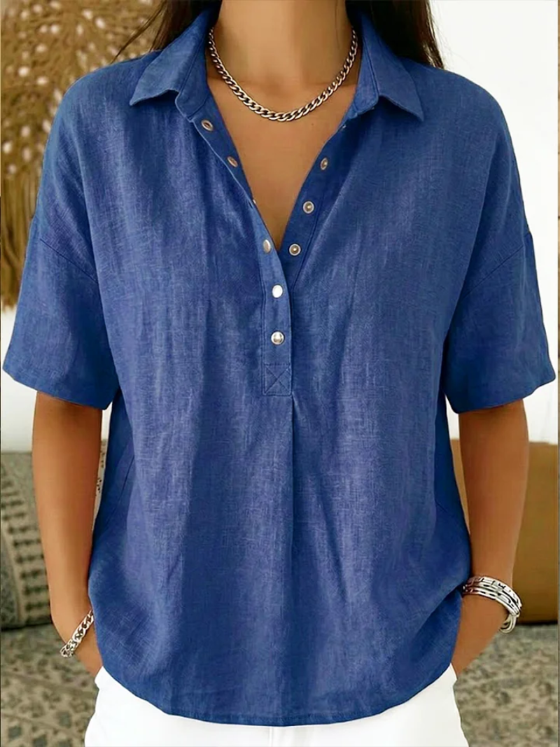 Womens Casual Button Front Shirt