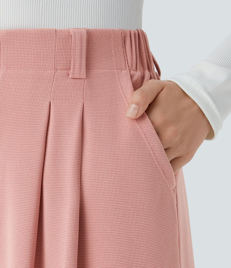 Womens High Waisted Wide Leg Work Pants
