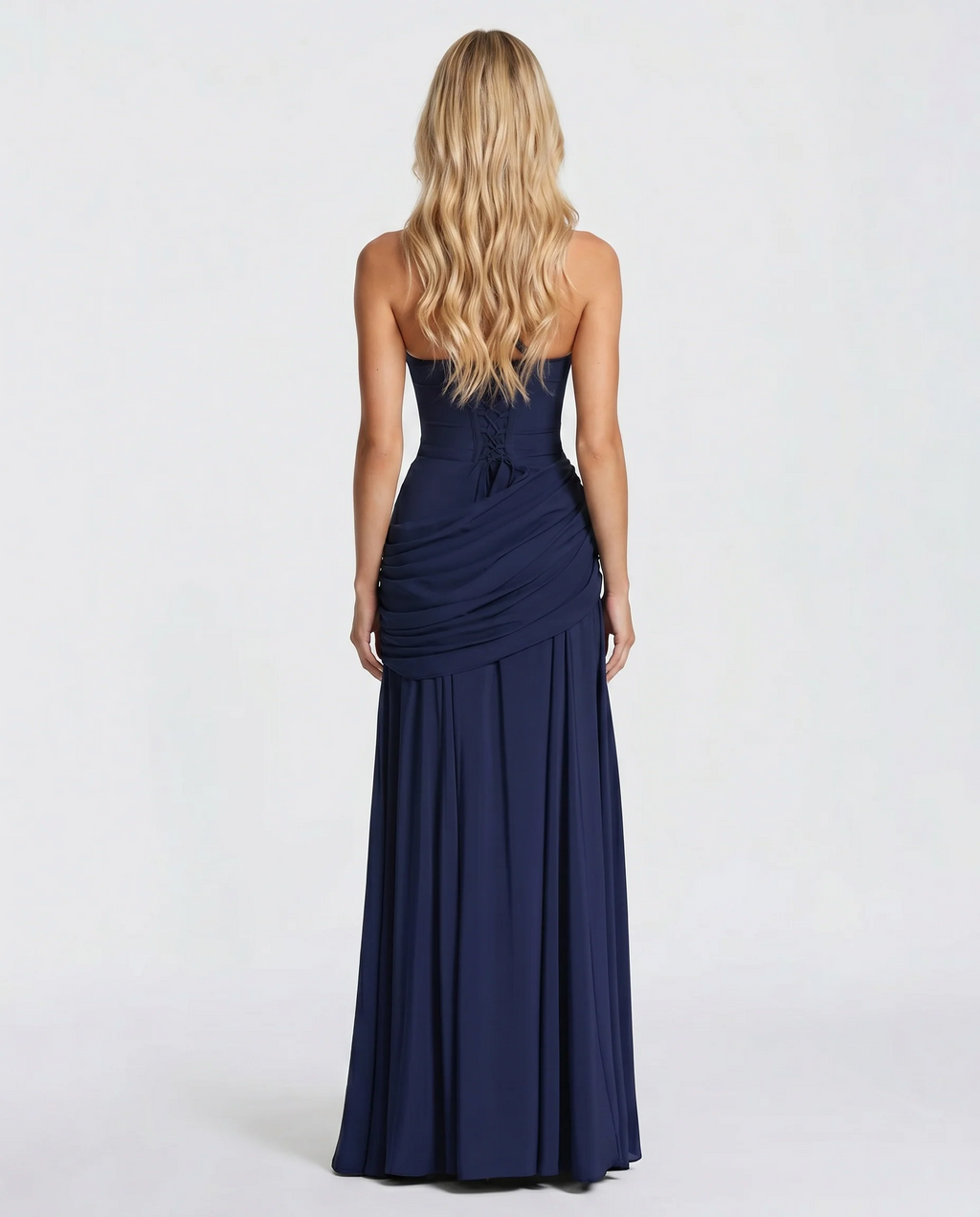 Womens Ruched Bodycon Maxi Dress