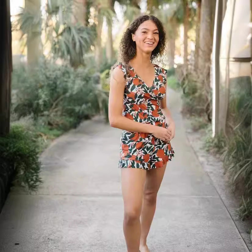 Womens Quick Dry One Piece Swimsuit