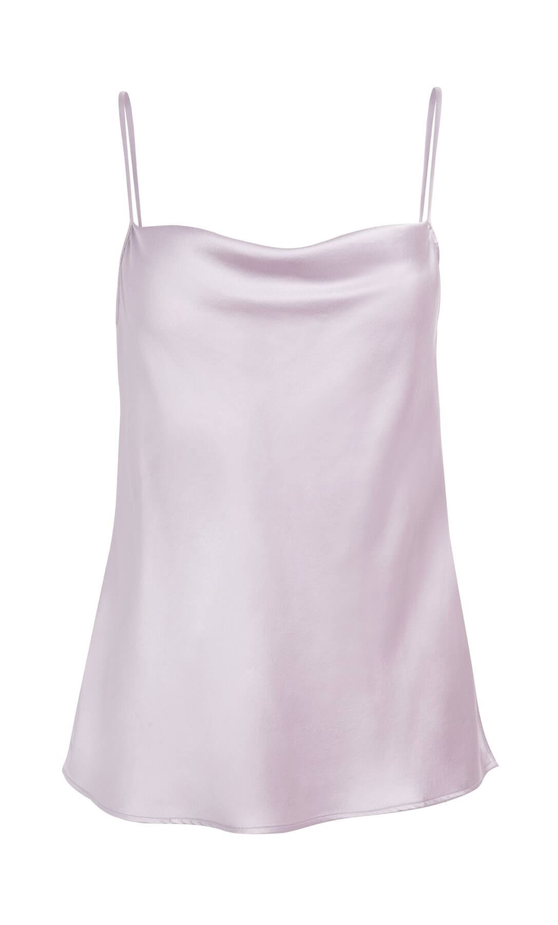 Womens Silk Camisole with Cowl Neck
