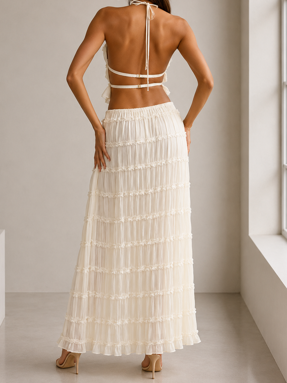Womens Pleated Skirt for Summer