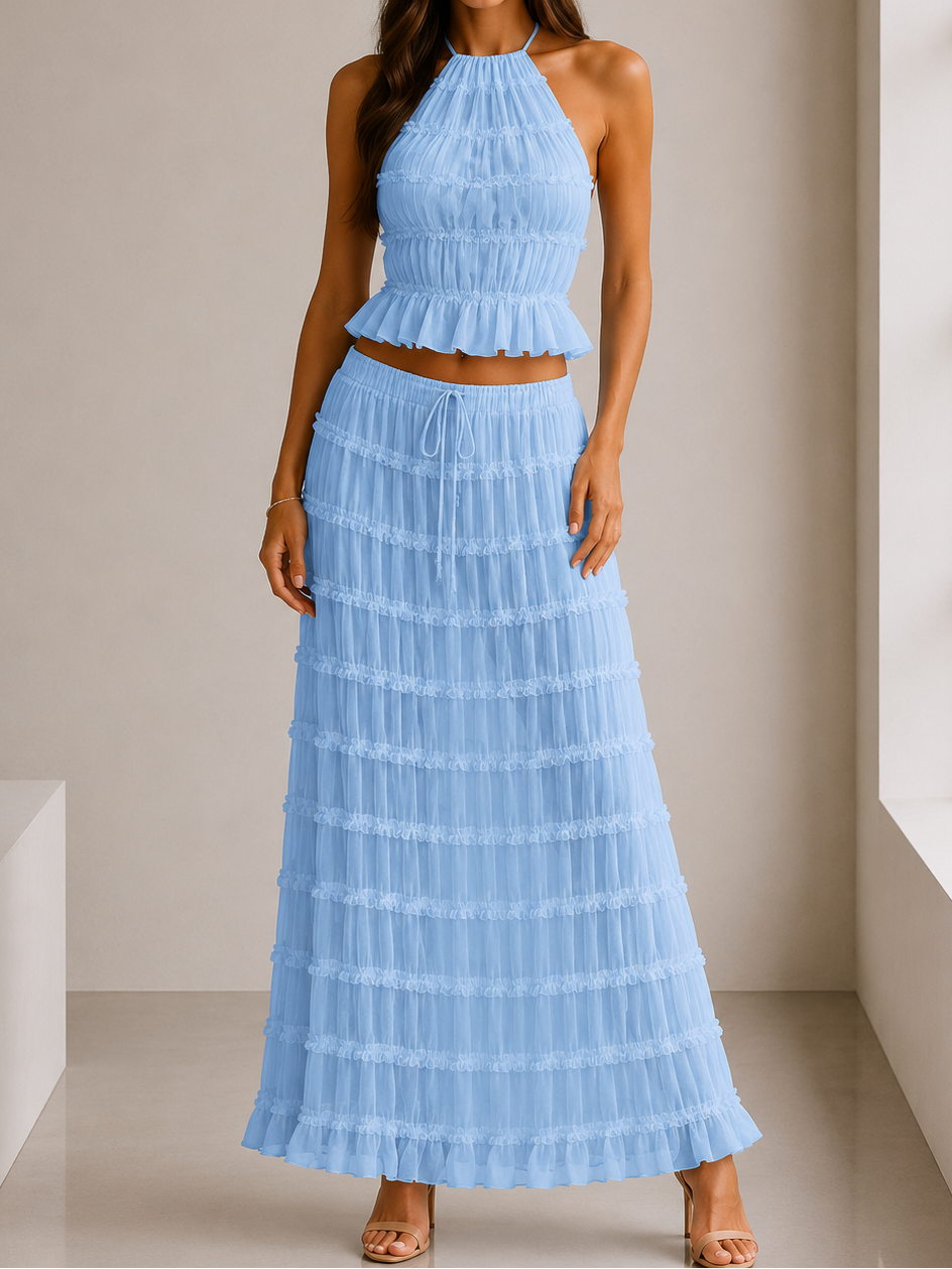 Womens Pleated Skirt for Summer