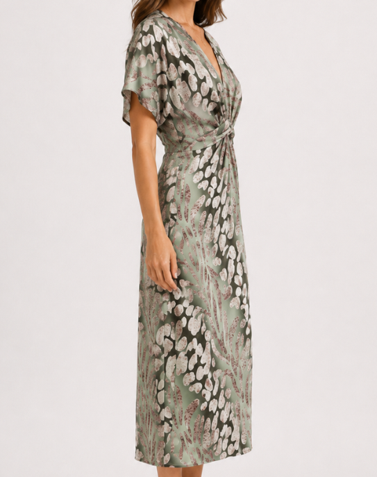 Womens Flowy Wrap Maxi Dress