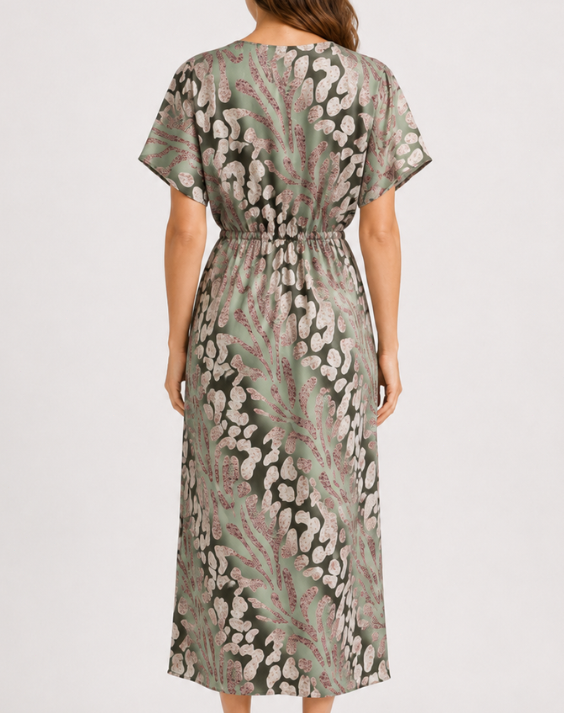 Womens Flowy Wrap Maxi Dress
