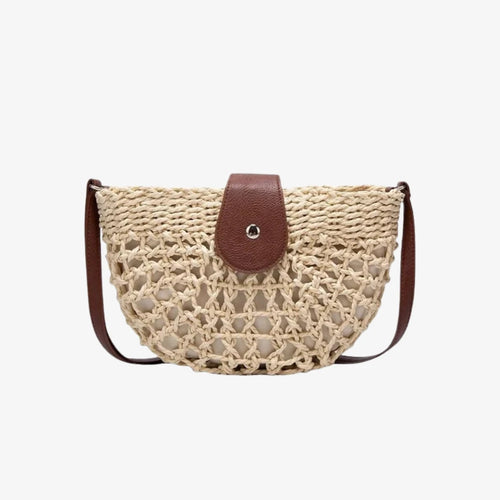 Elegant Crossbody Bag for Women with Braided Web Design