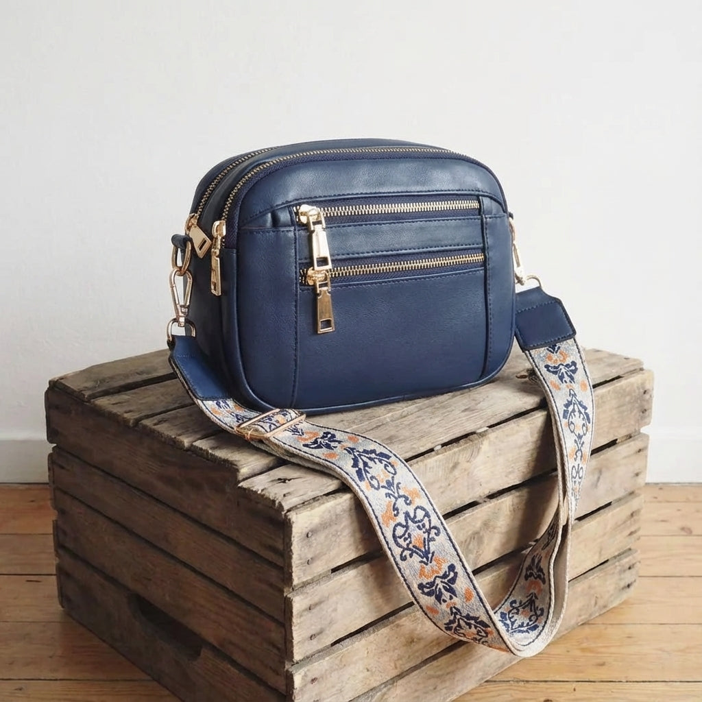 Womens Crossbody Bag with Wide Strap