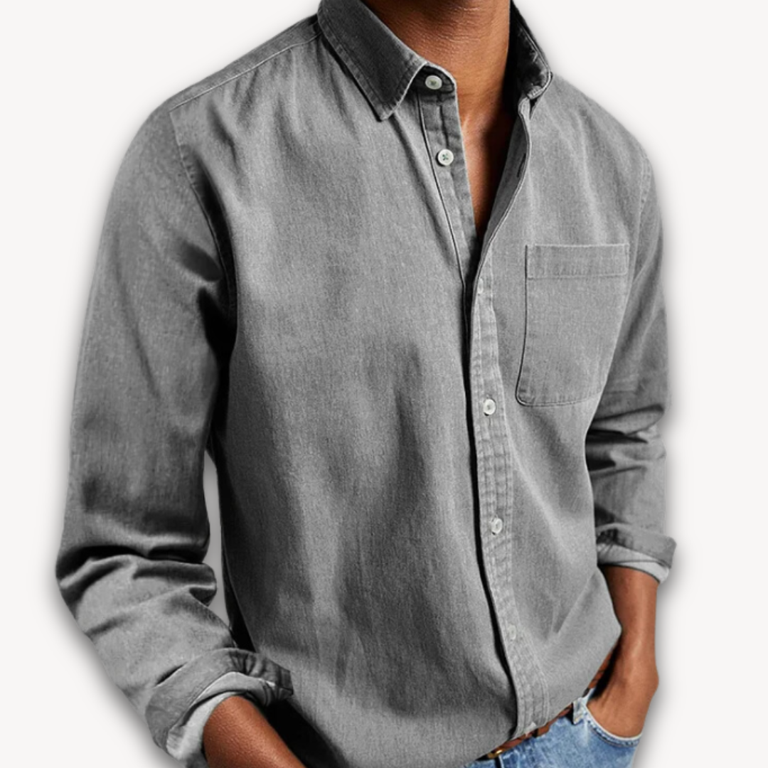 Mens Long Sleeve Button Down Shirt