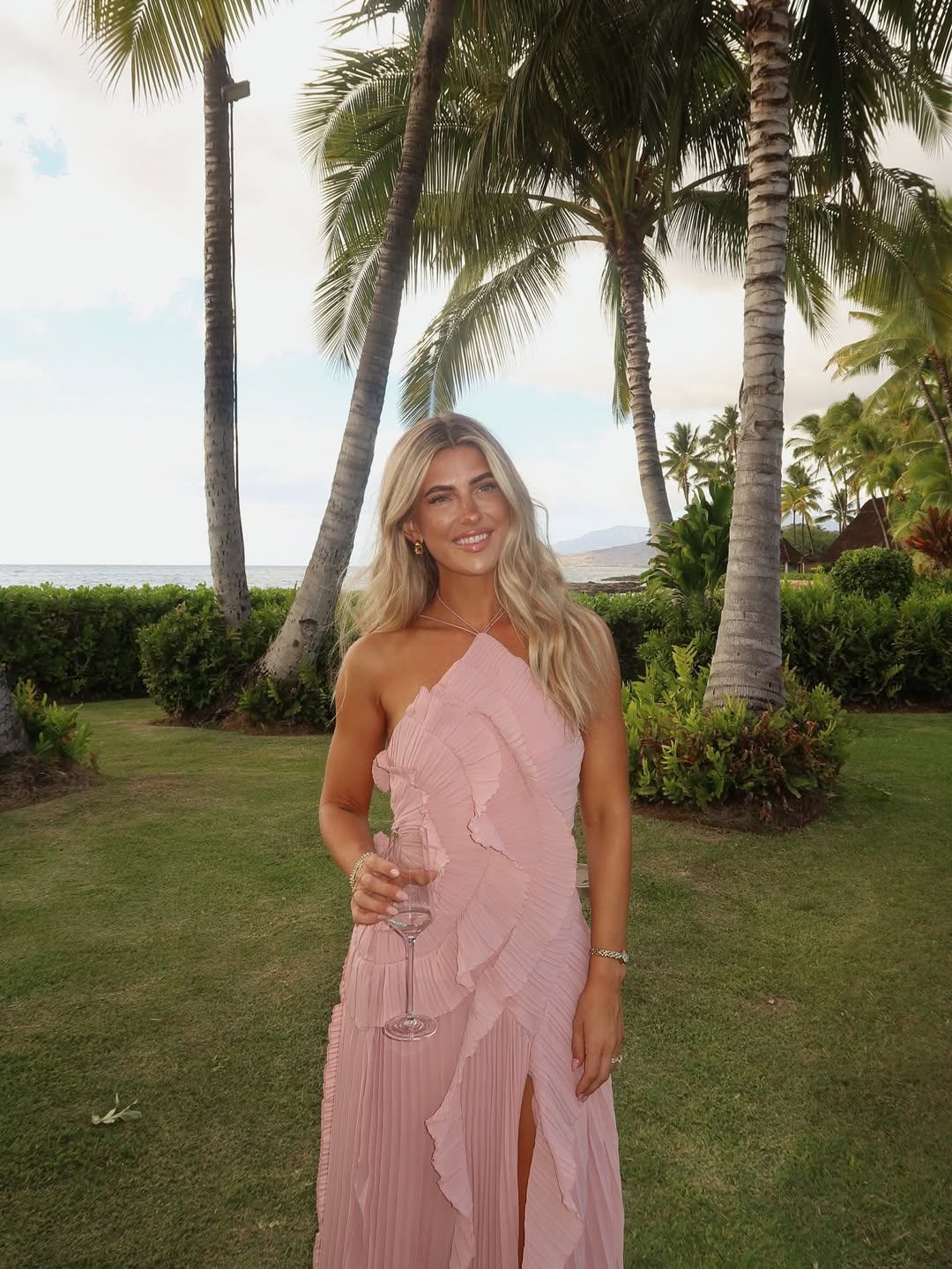 Womens Pleated Midi Wedding Guest Dress