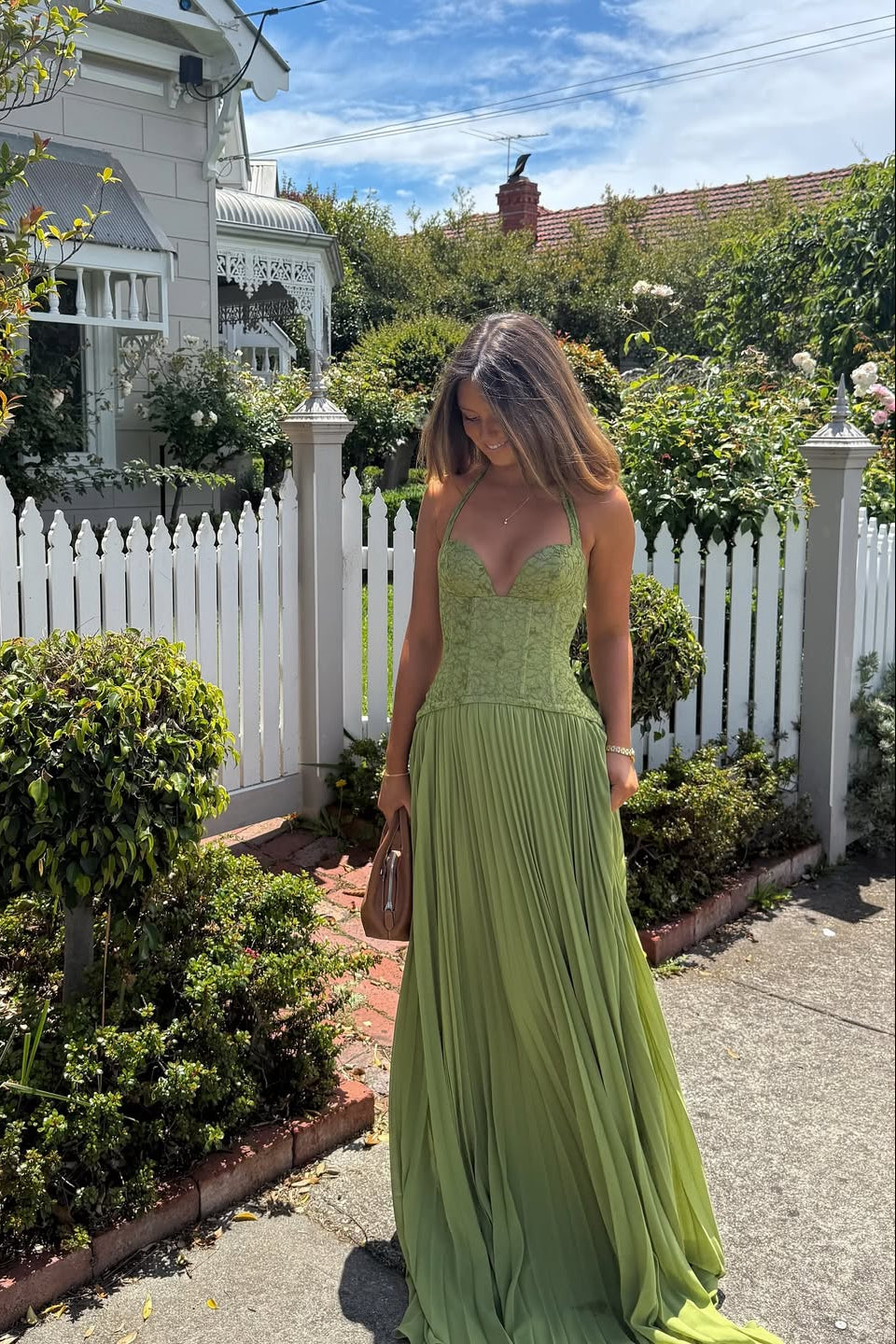 Womens Corset Maxi Wedding Guest Dress
