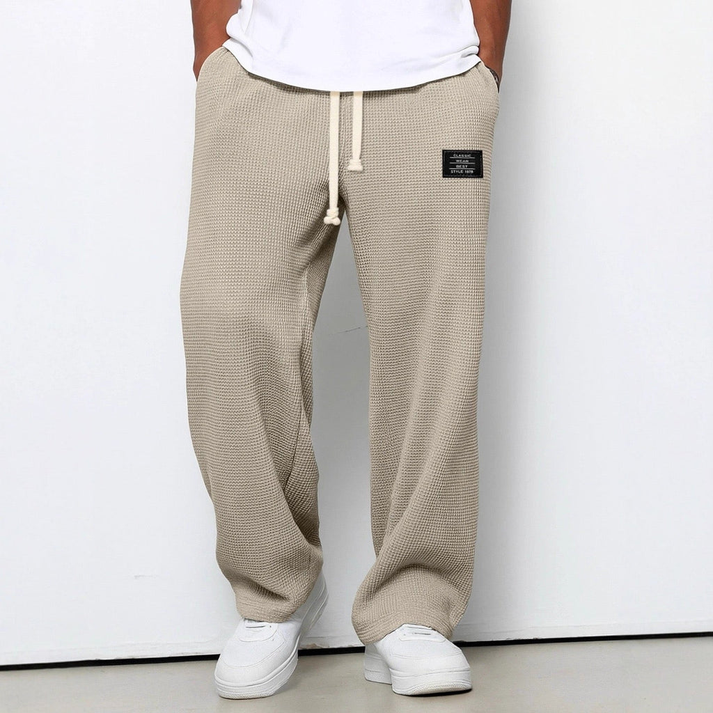 Mens Relaxed Straight Leg Pants