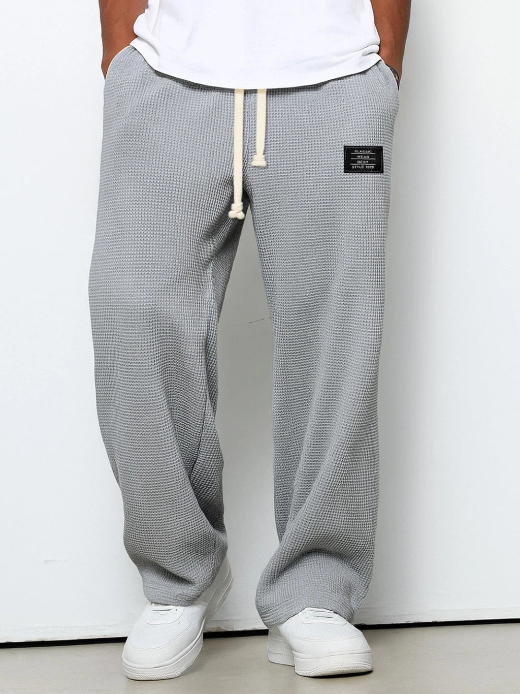 Mens Relaxed Straight Leg Pants