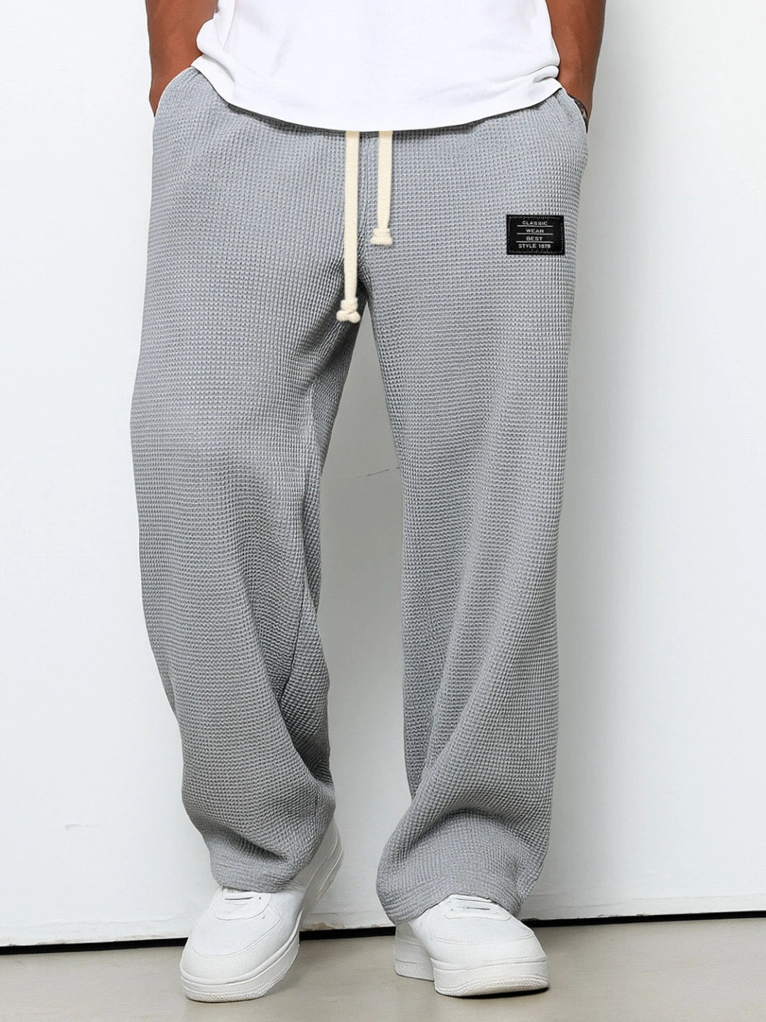 Mens Relaxed Straight Leg Pants