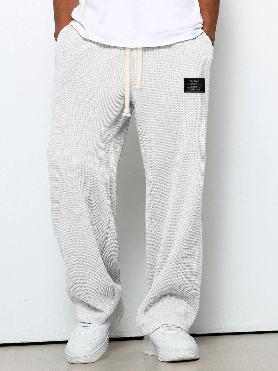 Mens Relaxed Straight Leg Pants