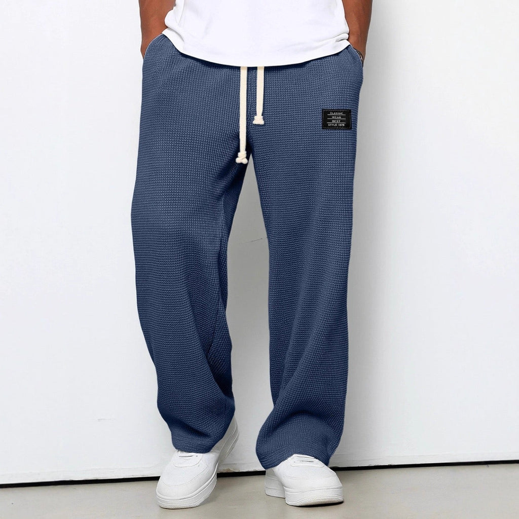 Mens Relaxed Straight Leg Pants