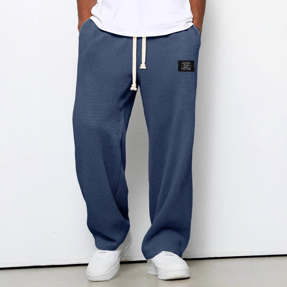 Mens Relaxed Straight Leg Pants