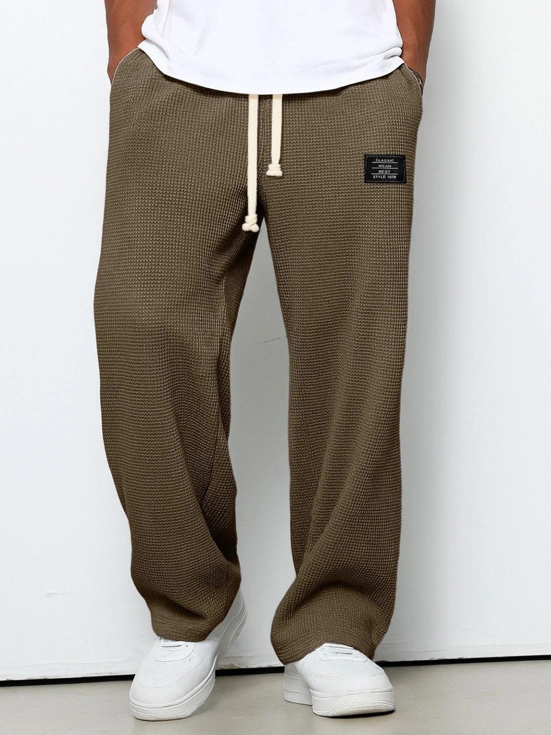 Mens Relaxed Straight Leg Pants