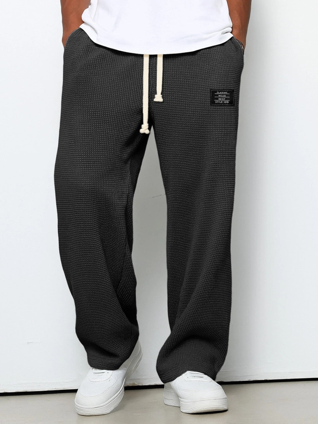 Mens Relaxed Straight Leg Pants