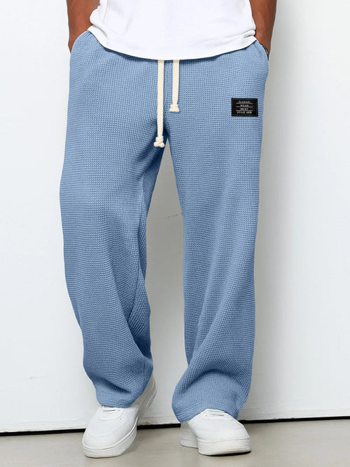 Mens Relaxed Straight Leg Pants