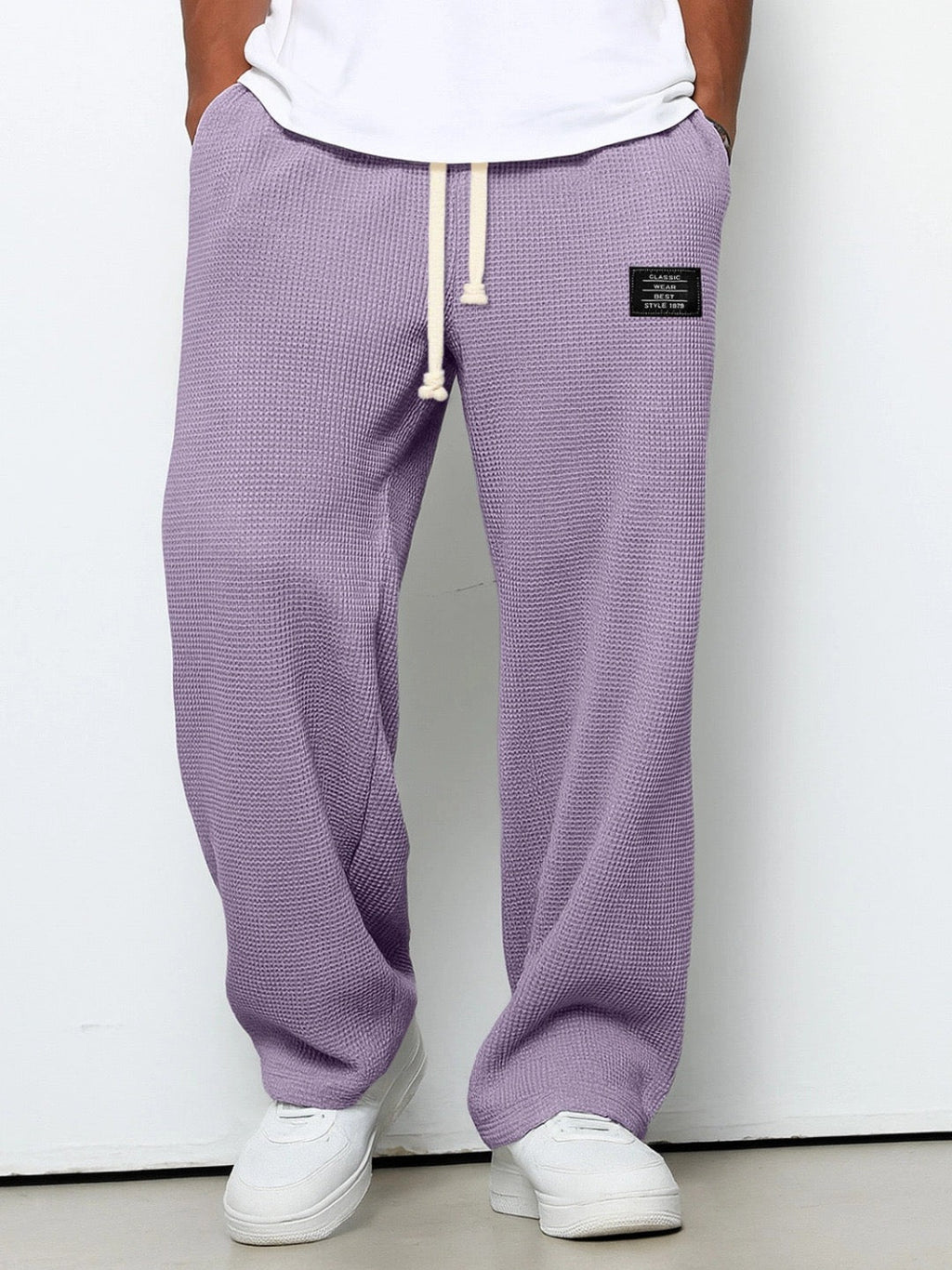 Mens Relaxed Straight Leg Pants