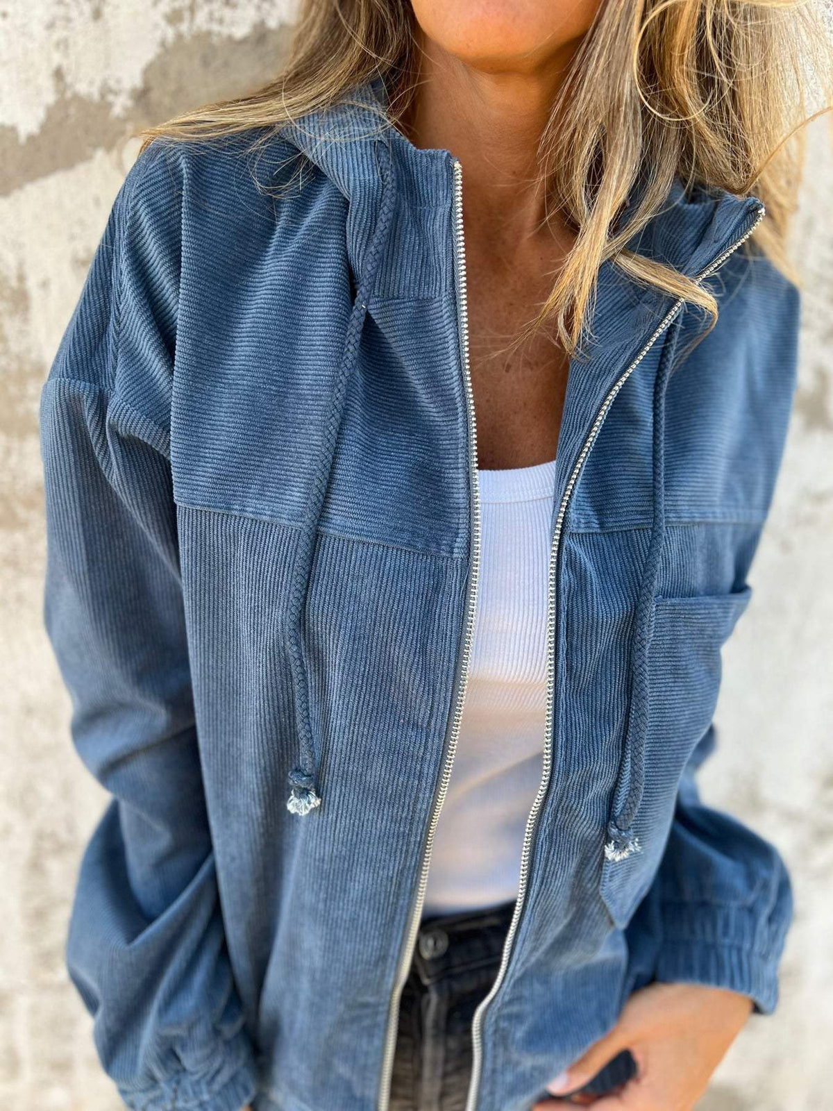 Womens Hooded Full Zip Jacket