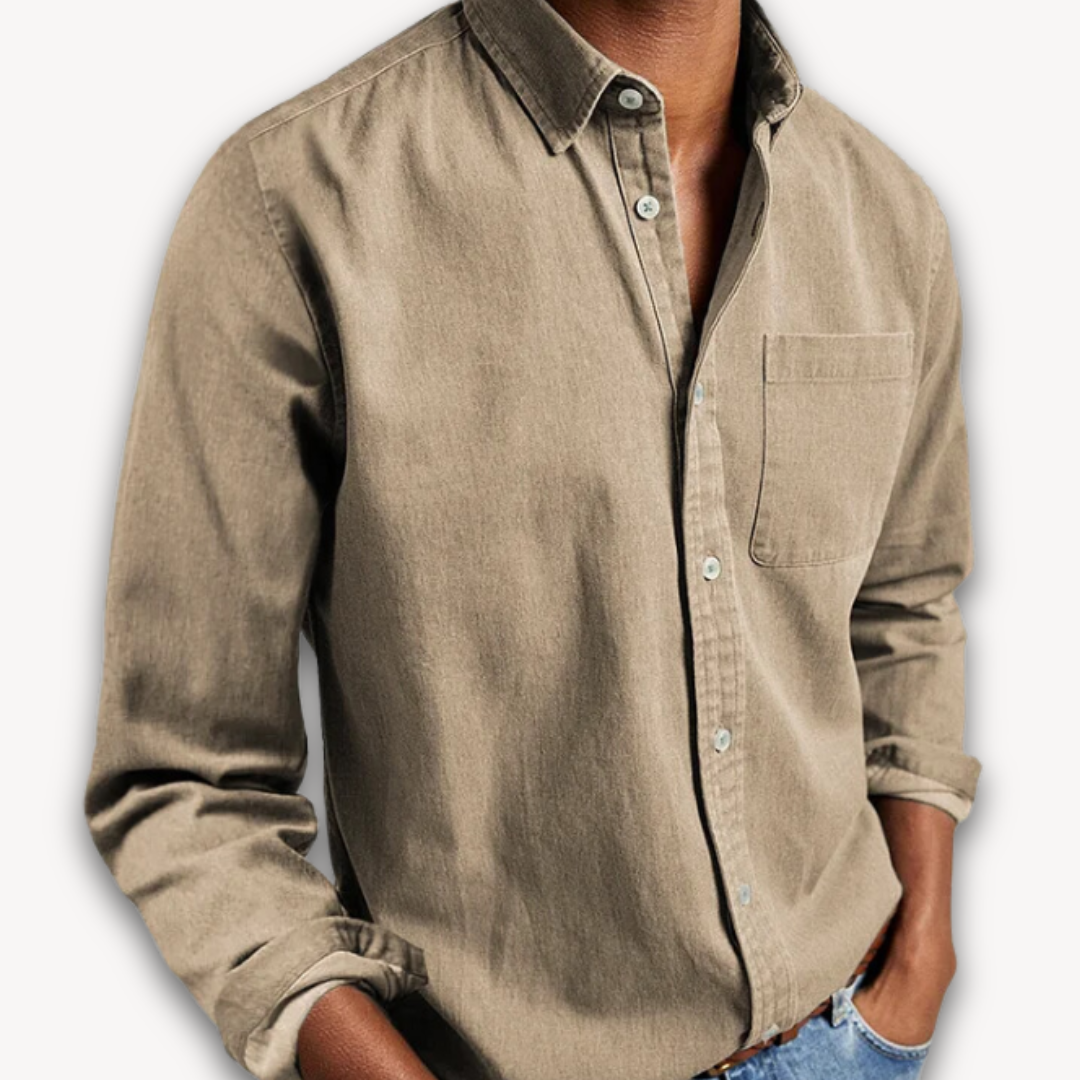 Mens Long Sleeve Button Down Shirt