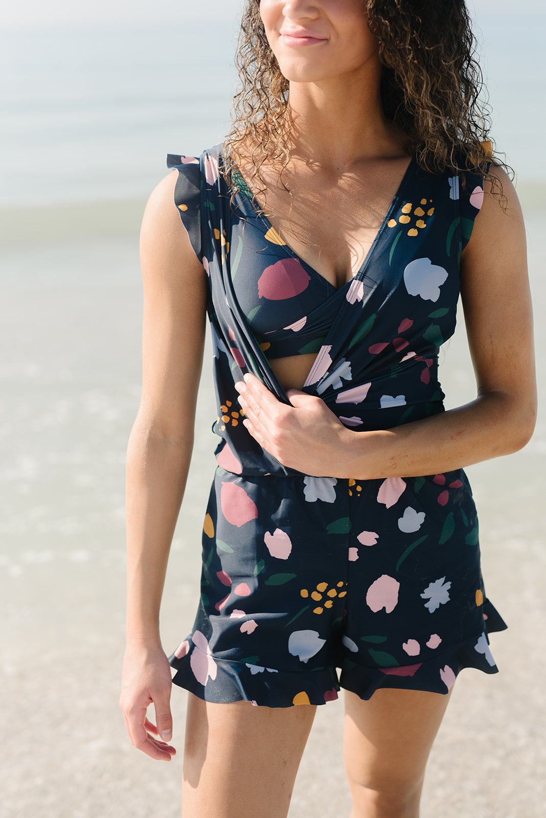 Womens Quick Dry One Piece Swimsuit