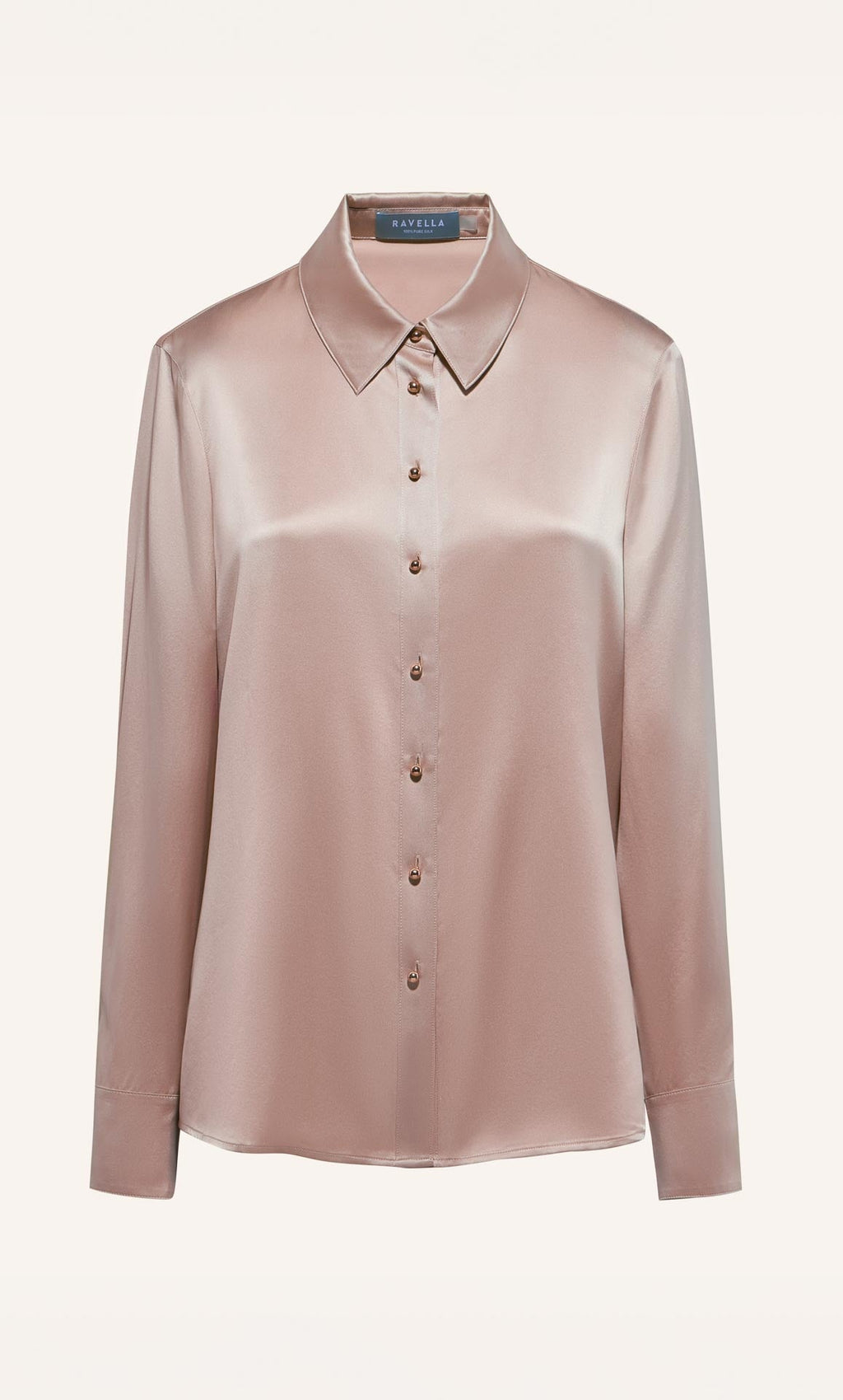 Womens Silk Button Up Shirt