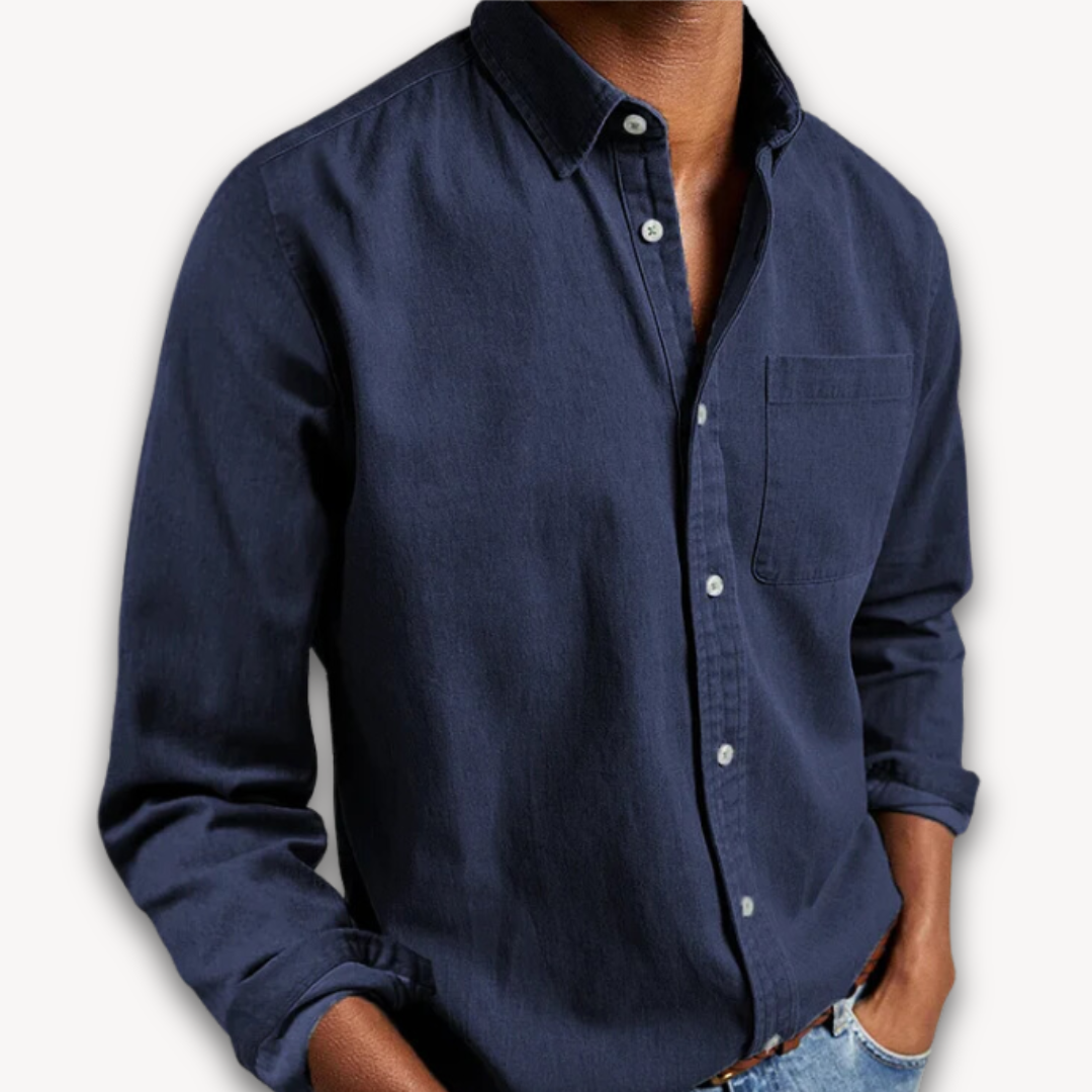 Mens Long Sleeve Button Down Shirt