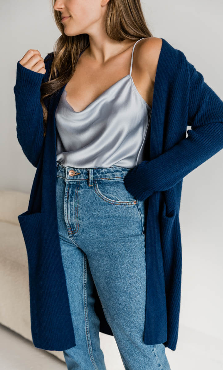 Womens Long Cardigan Coat
