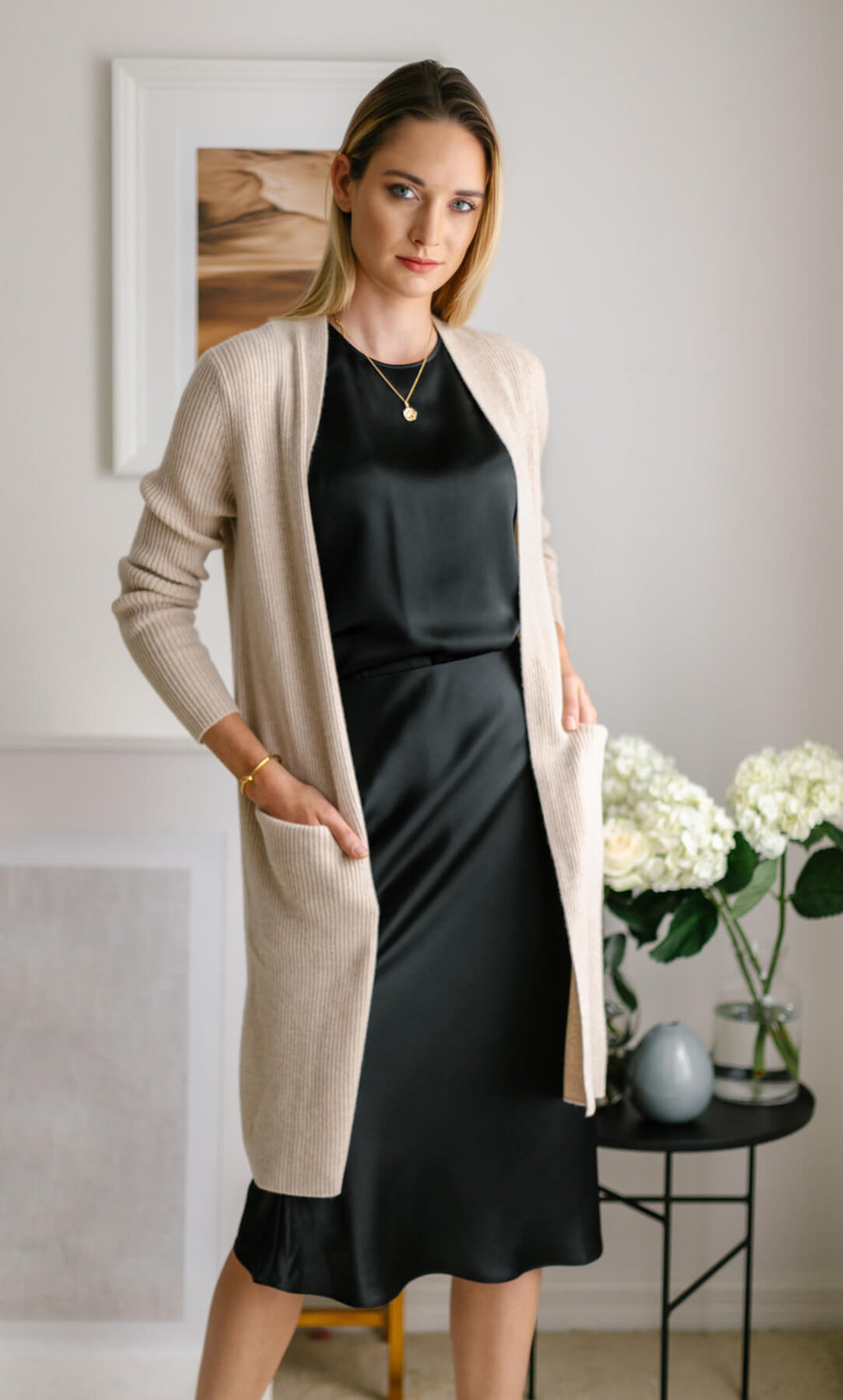 Womens Long Cardigan Coat