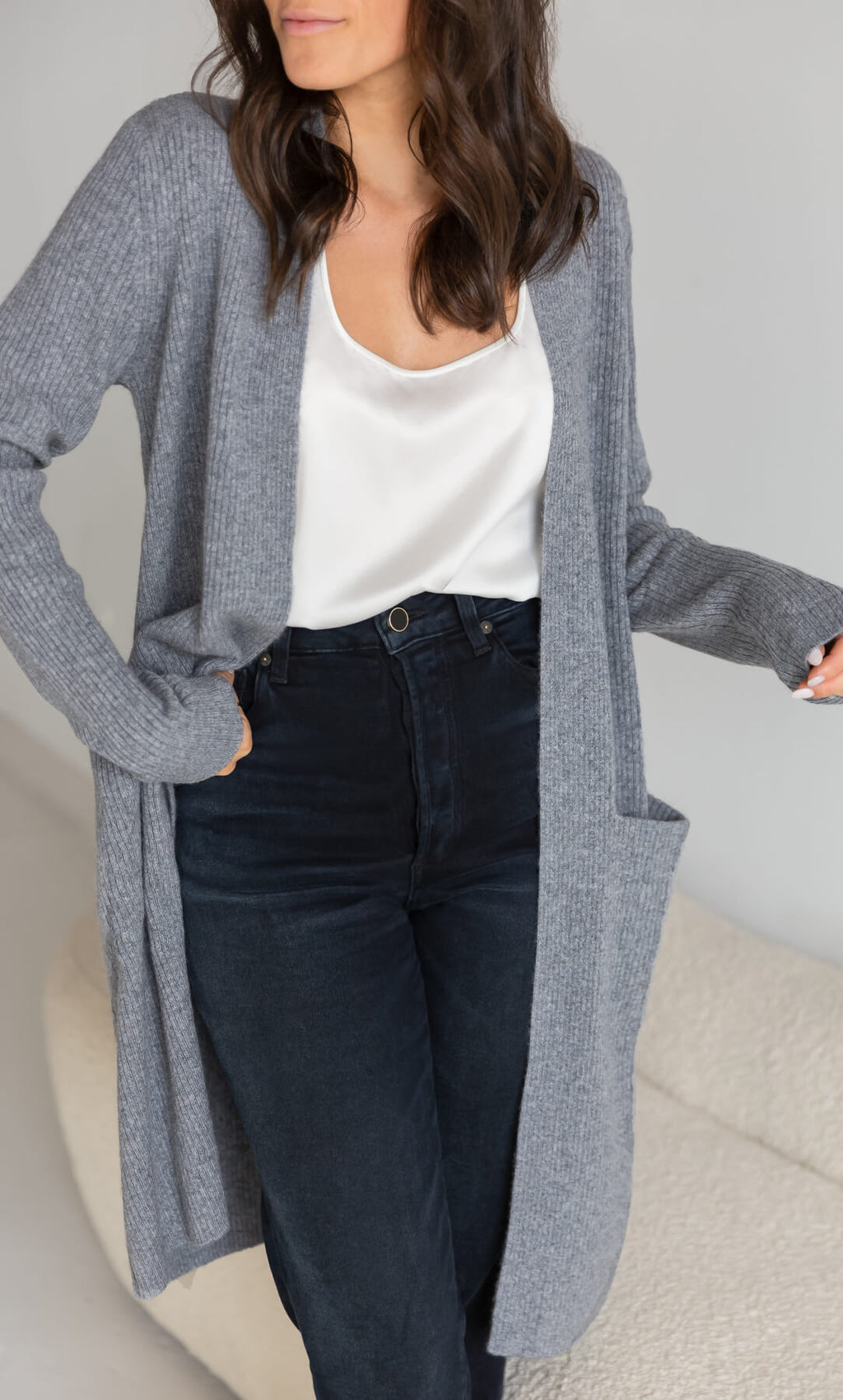 Womens Long Cardigan Coat