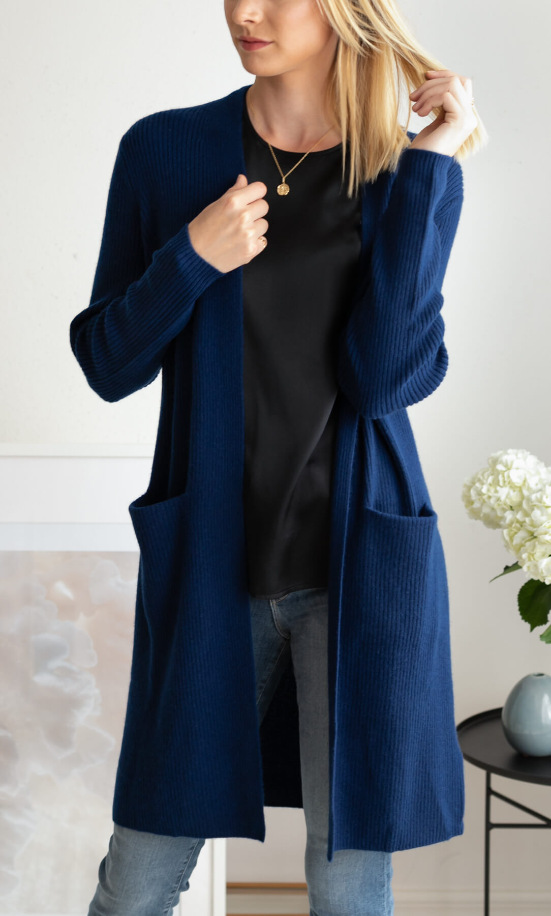 Womens Long Cardigan Coat