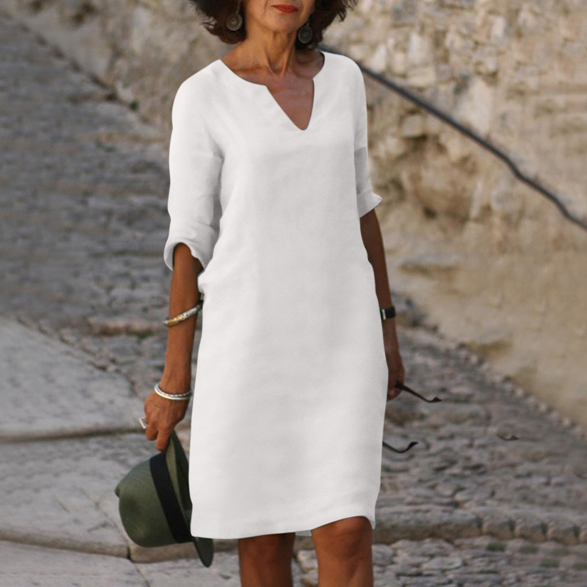 Womens V Neck Dress