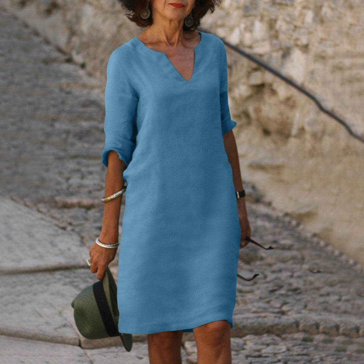 Womens V Neck Dress