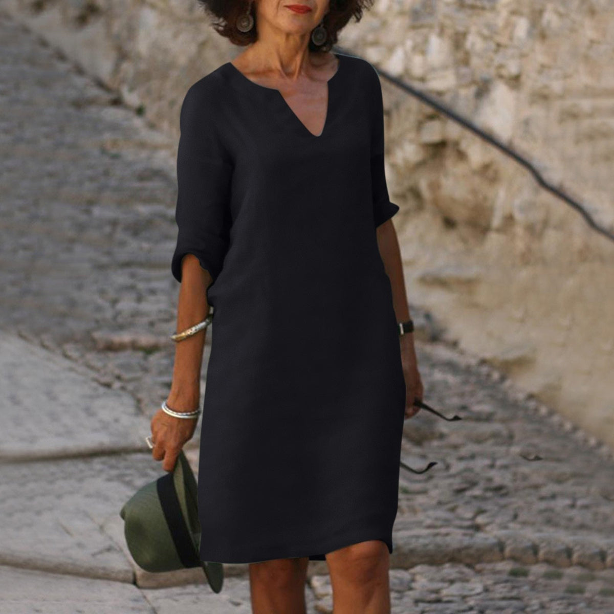 Womens V Neck Dress