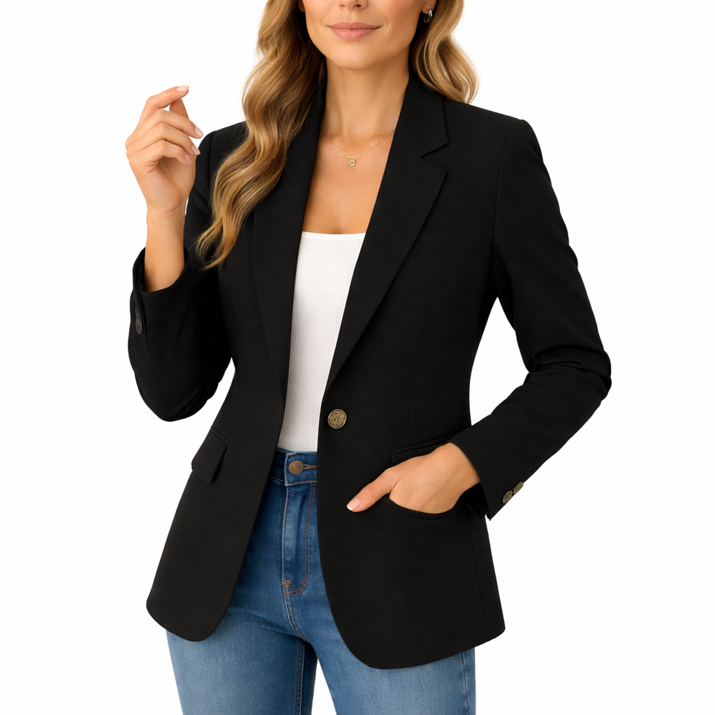 Womens Slim Fit Stretch Blazer