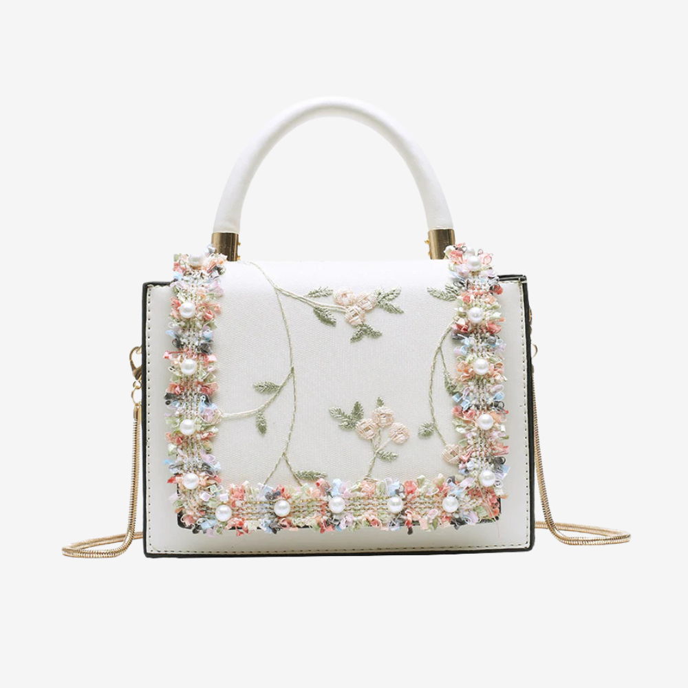 The Bridget Mini Lace Detail Vegan Leather Handbag