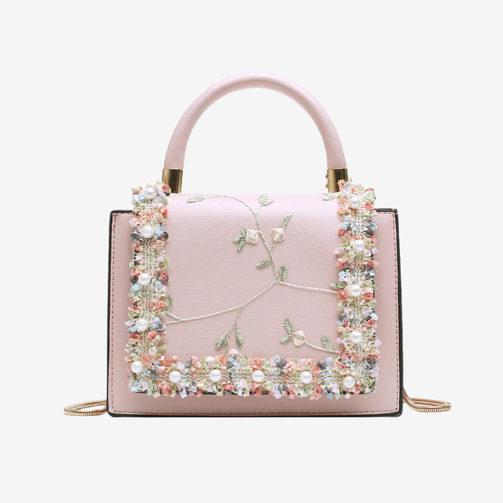 The Bridget Mini Lace Detail Vegan Leather Handbag