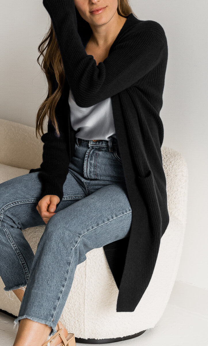 Womens Long Cardigan Coat