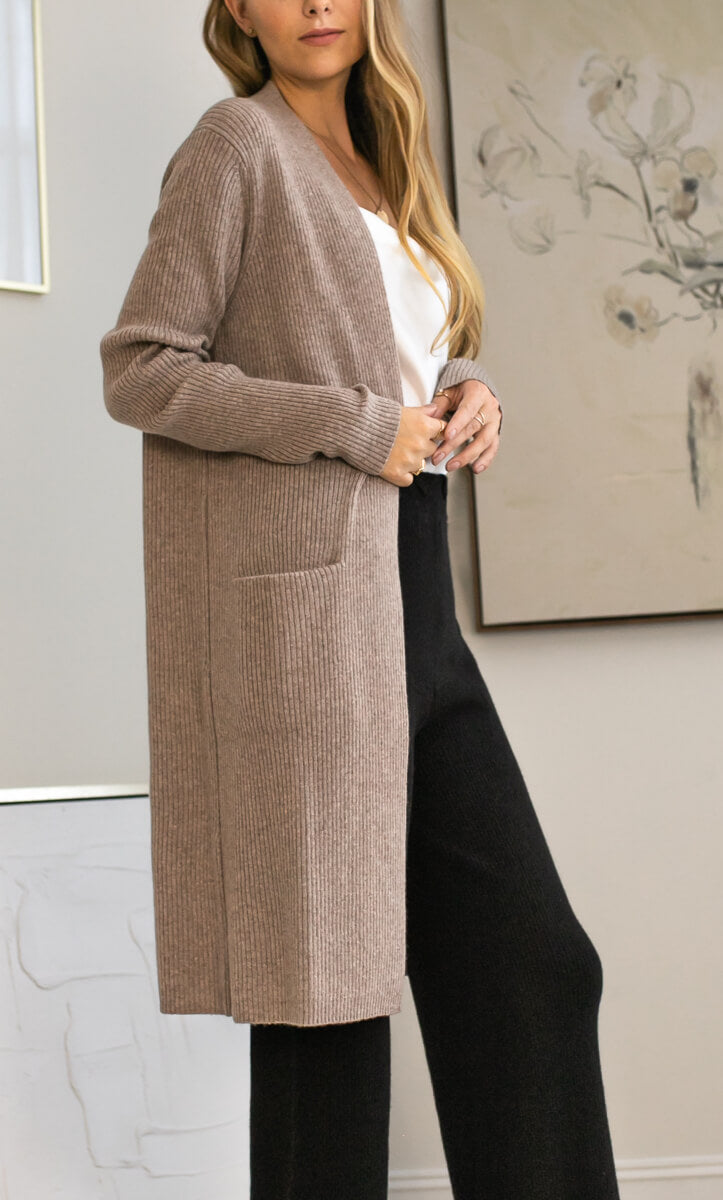 Womens Long Cardigan Coat