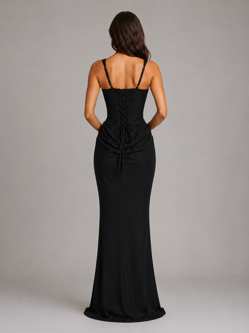 Womens Square Neck Bodycon Maxi Dress