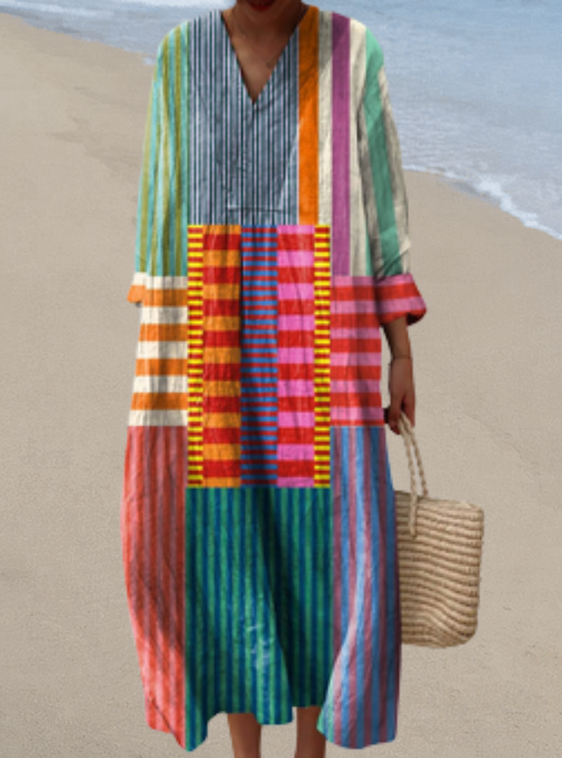 Womens Flowy Printed Dress