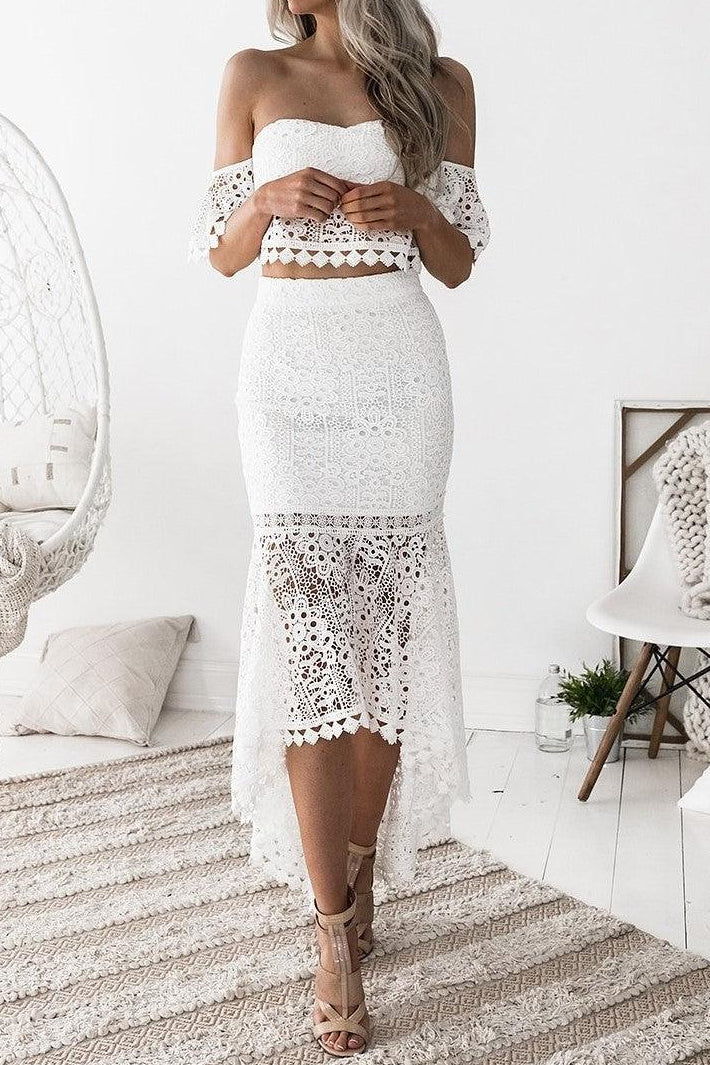 Womens Lace Two Piece Set