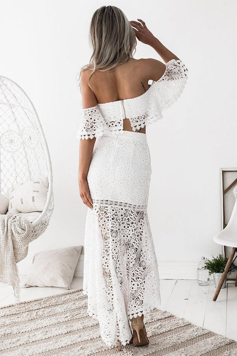 Womens Lace Two Piece Set